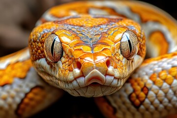 Fototapeta premium Close-up Snake Banner