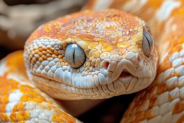 Obraz premium Close-up Snake Banner