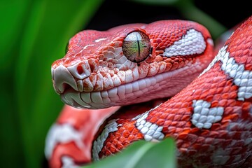 Fototapeta premium Close-up Snake Banner