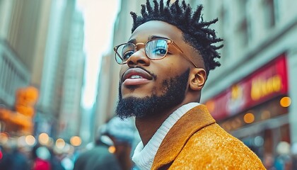 City Man Hopeful Future.