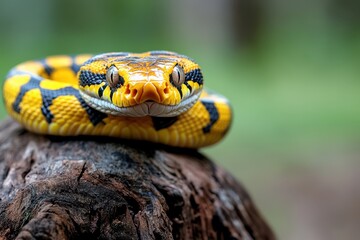 Obraz premium Close-up Snake Banner