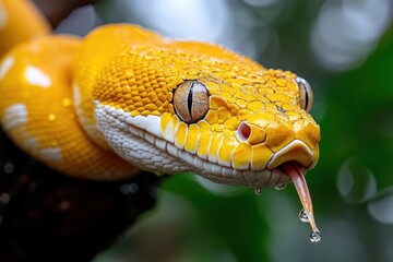 Fototapeta premium Close-up Snake Banner