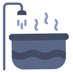 Hot Tub Vector Design Icon Style