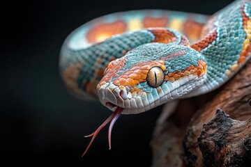 Fototapeta premium Close-up Snake Banner