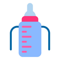 Fototapeta premium Baby Bottle Vector Design Icon Style