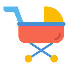 Stroller Vector Design Icon Style