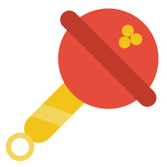 Rattle Vector Design Icon Style