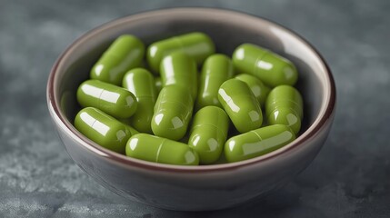 Green Herbal Capsules: Organic Supplements & Alternative Remedies for Holistic Health