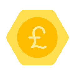 Pound Vector Design Icon Style