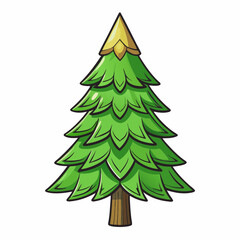 green pine tree