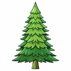 green pine tree