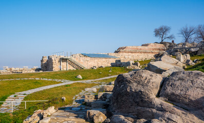 The ruin site of Nebet Tepe in Plovdiv, Bulgaria 