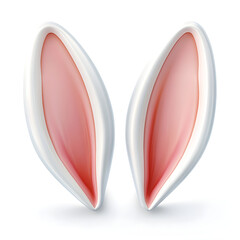 Fototapeta premium Realistic bunny ears creating festive easter atmosphere