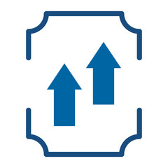 Arrow Up Vector Design Icon Style