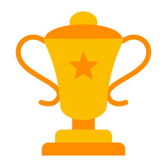 Trophy Cup Vector Design Icon Style