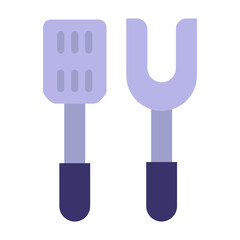 BBQ Tools Vector Design Icon Style