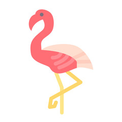 Flamingo Vector Design Icon Style