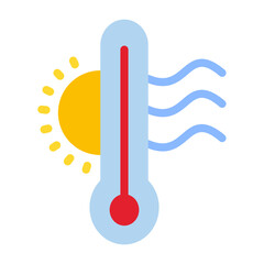 Heatwave Vector Design Icon Style