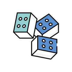 Bricks vector icon stock illustration