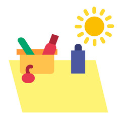 Picnic Vector Design Icon Style