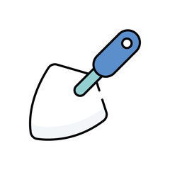 Cement Trowel vector icon stock illustration