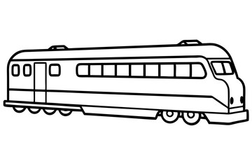 train line art silhouette vector illustration