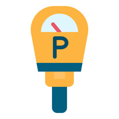 Parking Meter Vector Design Icon Style