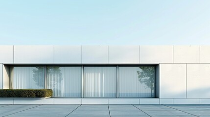 Fototapeta premium Cozy small office building with a minimalist design.