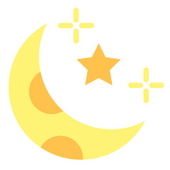 Moon Vector Design Icon Style