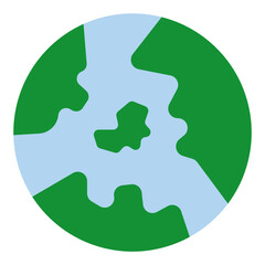 Fototapeta premium Earth Vector Design Icon Style