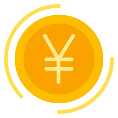 Yen Vector Design Icon Style
