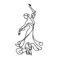 flamenco vector illustration