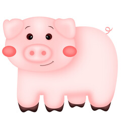 Cute pig cartoon