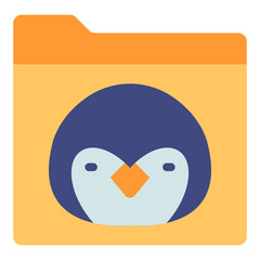 Penguin Vector Design Icon Style
