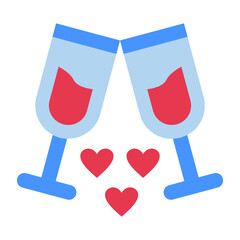 Wedding Toast Vector Design Icon Style
