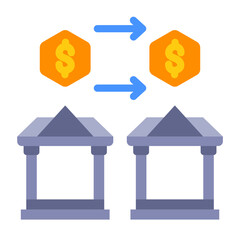 Wire Transfer Vector Design Icon Style