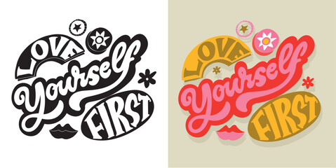 Trendy lettering quote for t-shirt design, mug print, bag print, clothes fashion. 100% hand drawn vector image.