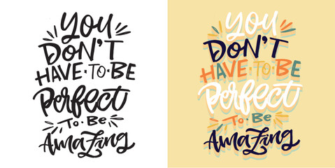 Trendy lettering quote for t-shirt design, mug print, bag print, clothes fashion. 100% hand drawn vector image.