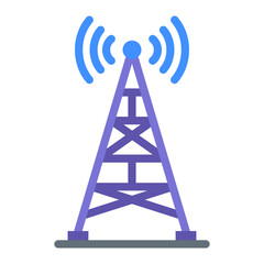 Antenna Tower Vector Design Icon Style