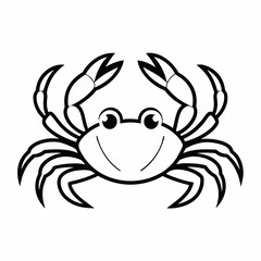 Cartoon drawing of a crab spider