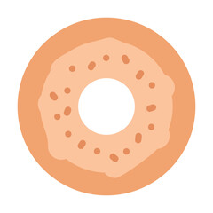 Bagel Vector Design Icon Style