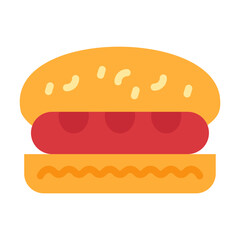 Sandwich Vector Design Icon Style
