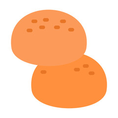 Bun Vector Design Icon Style