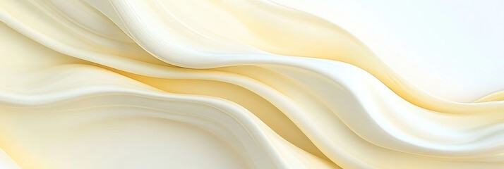 Obraz premium Abstract Yellow Minimalist Elegant Soft Smooth Fluid Wave Pattern Background Swirl Decoration