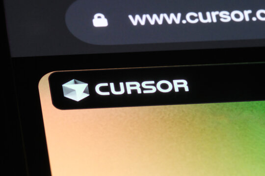 Shanghai,China-March 20th 2025: Cursor AI code editor logo
