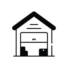 Warehouse  Vector icon