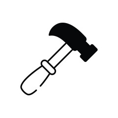 Hammer vector icon stock illustration
