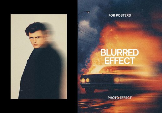 Blurred Cinematic Poster Photo Effect