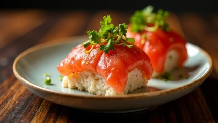 grilled salmon steak