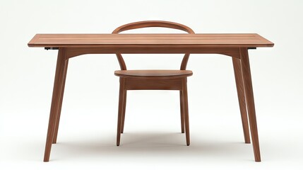 A simple yet stylish wooden work desk with a water-resistant matte laminate surface